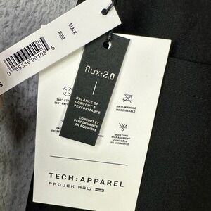 Projek Raw Mens Tech Apparel Chino Pants 38 Black Performance Stretch Pocket NEW